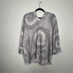 Koolaburra Gray Tie-Dye Hoodie